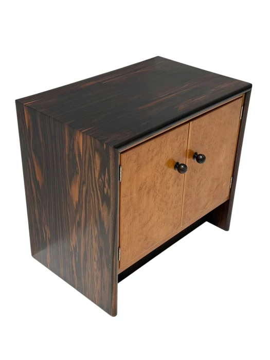 Art Deco Cabinet in Macassar and Birch by Gebroeders Reens Amsterdam, 1930s